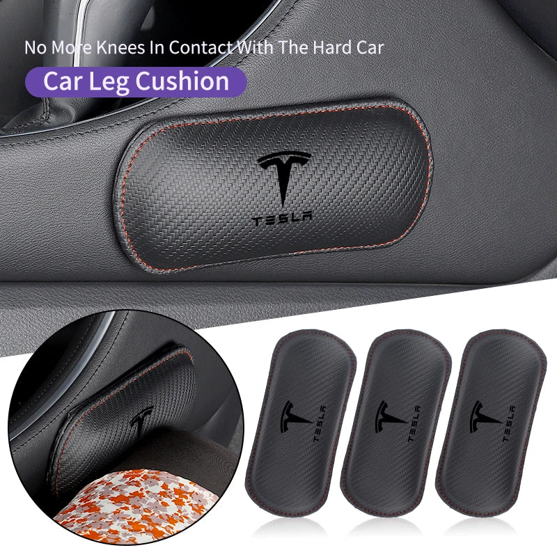 Car r Valve Core Knee Leg Protective Pad Foot Armrest Cushion For Tesla Model 3 Model S Model X Model Y Roadster