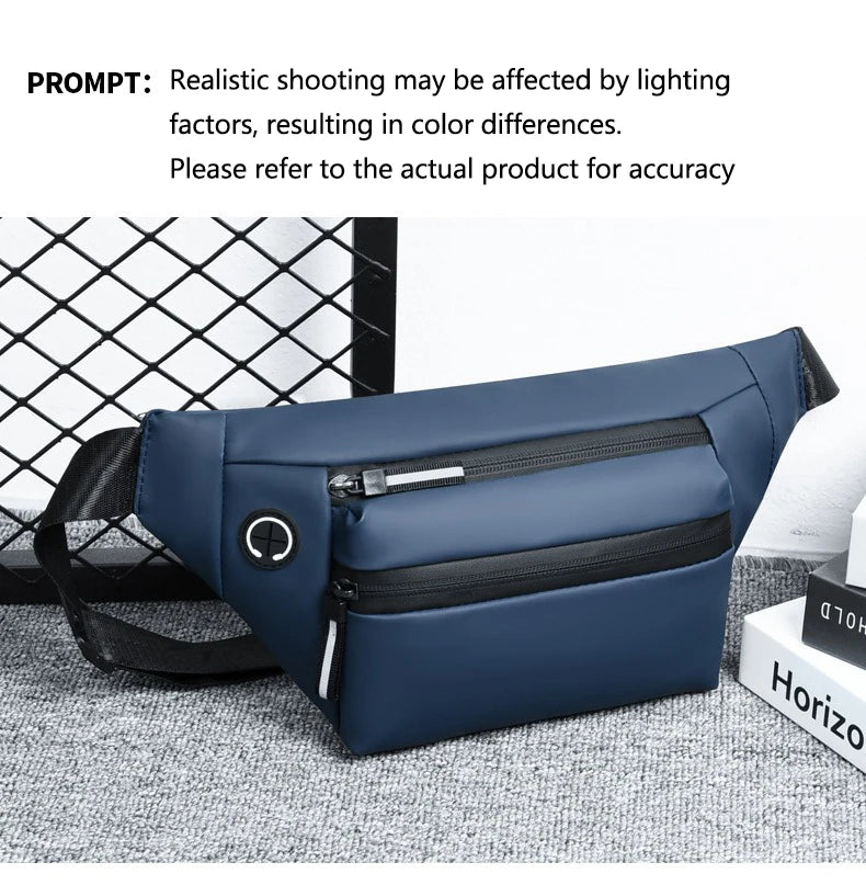 Fashion Men's Waist Bag Outdoor Sports Crossbody Bag Chest Packs For Ferrari F430 Stradale 458 488 599 612 F8 FF Charles Leclerc