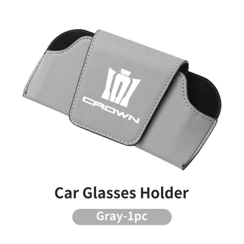 Car Sun Visor Sunglasses Case Glasses Organizers Box For Toyota Crown Corolla YARIS L Auris C-HR Hilux Vios Rav4 Prius Izoa Reiz