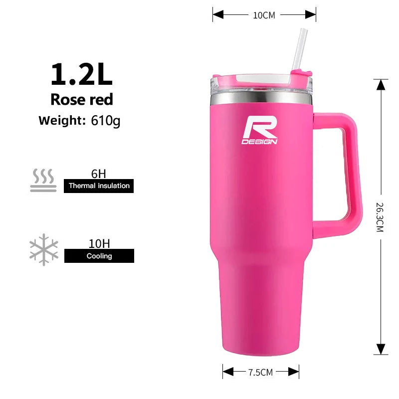 Car Logo Thermos Cup High Quality Insulated Thermos Double Wall Thermal Iced Travel Cup For Volvo V50 S60 S90 S80L EX30 V40 XC90