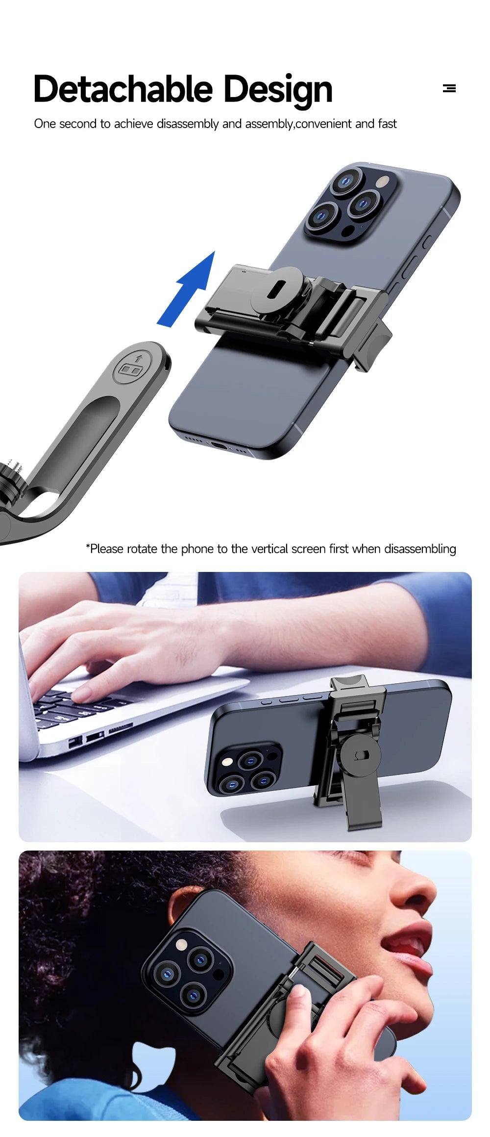Tripod for Smartphone Light Camera,Tripods Stand with Wireless Bluetooth,Selfie Stick brackets with Phone Holder for Vlog/Video