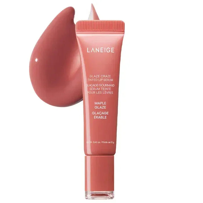Laneige Lip Glowy Lightweight Hydration Lip Balm Gloss Tint Shea Butter Honey Donut Colored Lipstick Moisturising Lip Oil Care