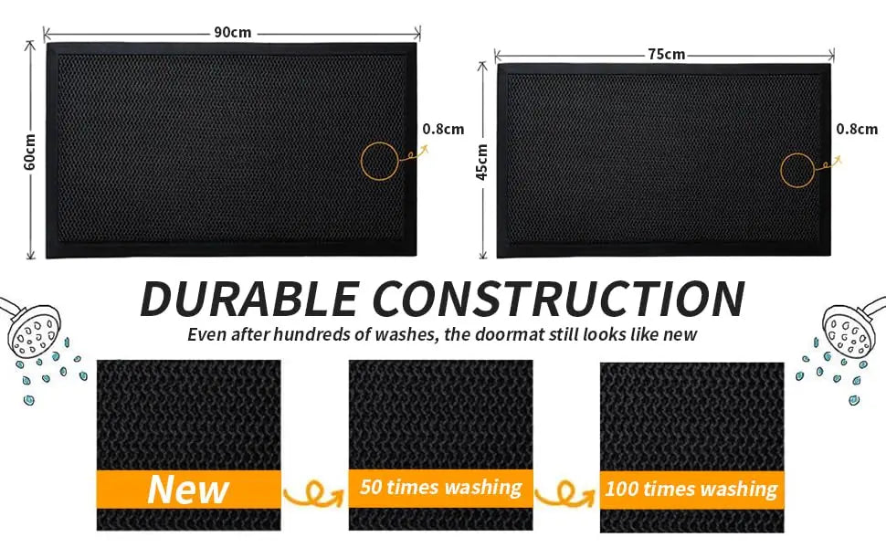 Non-slip Outdoor Elastic Carpet Front Doormat Comfortable Resilient Carpet Entrance Door Mat High Elasticity Floor Mat