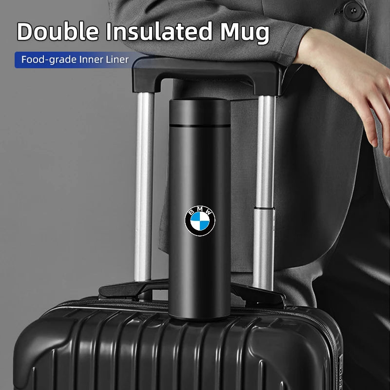 Office Home Mug Thermal Tumbler Outdoor Insulated Cup Water Bottle For BMW 1 3 5 Series X1 X4 X5 X7 G20 G38 F20 F39 F48 E46 E60