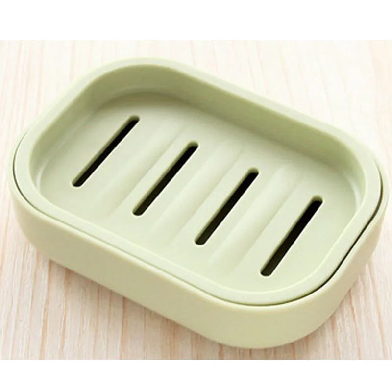 Double Layer Soap Dish Bathroom Dish Plate Case Plastic Drain Soap Box Home Travel Soap Holder Container Portable Soap Rack