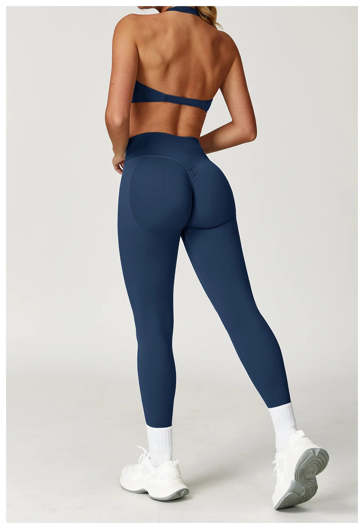 Seamless Yoga Set Gym Clothes 2PCS Women Sportswear Yoga Suits Tracksuits Fitness Long Sleeved Jacket Sports Bra Gym Leggings