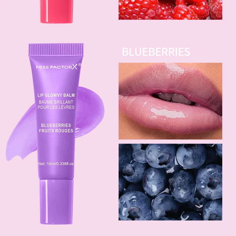 6-piece fruit flavored lip gloss set, moisturizing lip oil, glossy hydration, the best choice for women's holiday gifts