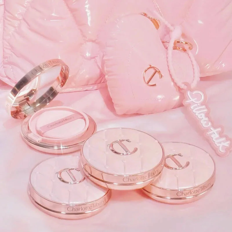 Charlotte Tilbury Shimmer Makeup Air Cushion Lightweight Moisture Oil Control Two Color Heart Shape Powder Blusher Unique Design