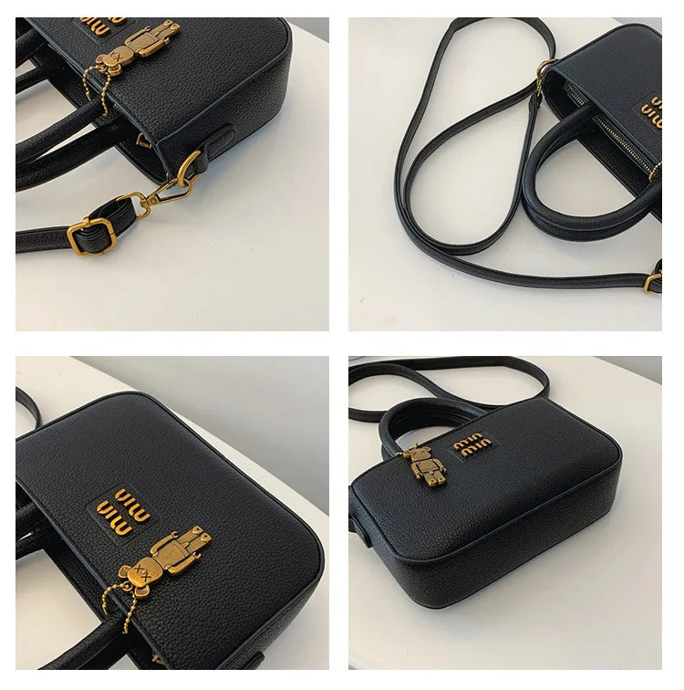 2025 New Trendy Women's Small Square Bag Minimalist Luxury Shoulder Bag for Mobile Phone Girl Fashion Crossbody Pouch Purse