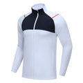 Men Sweatshirt Running Training Patchwork Zipper Pocket Outdoor Casual Fashion Coat Gym Jogging Breathable Quick Drying Jacket