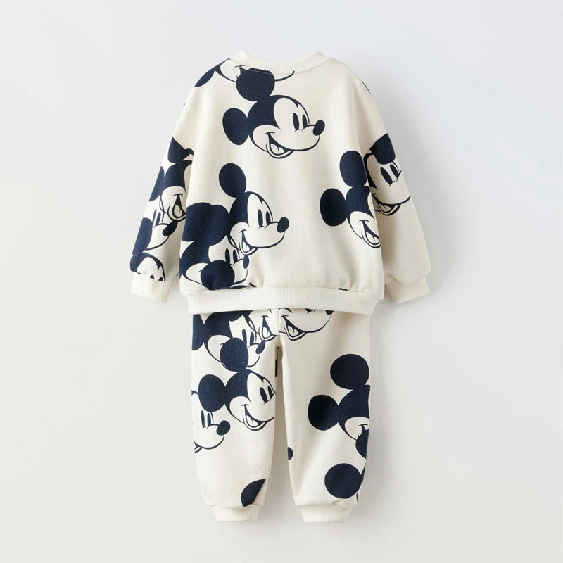 Toddler Suits Cartoon Sweatshirts+Pants Two Piece Set Long Sleeve Outfits Fashion Cartoon Printed Hoodies Sweatpants Outer Wear