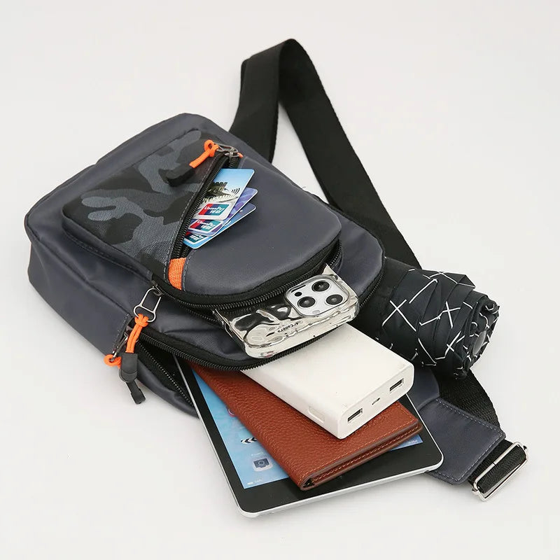 Casual Men Crossbody Shoulder Bag Chest Bag Outdoor Travel Sports For Ferrari Roma F80 296 GTB GTS SF90 Stradale Spider Spyde