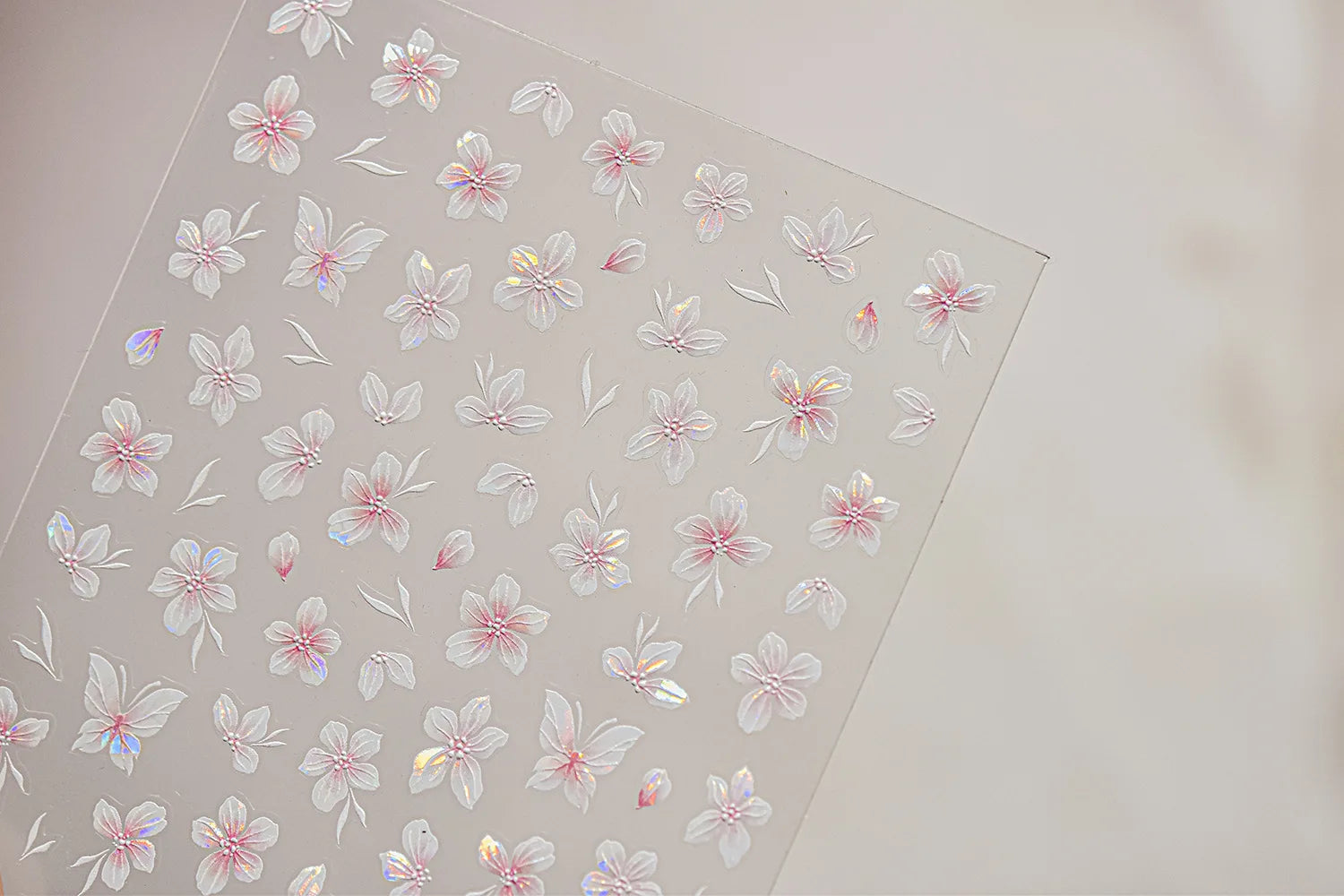 Embossed Flower Pink Butterfly Lucky Peach Blossom Chic Spring Petal 5D Soft Relief Adhesive Nail Art Stickers Manicure Decals
