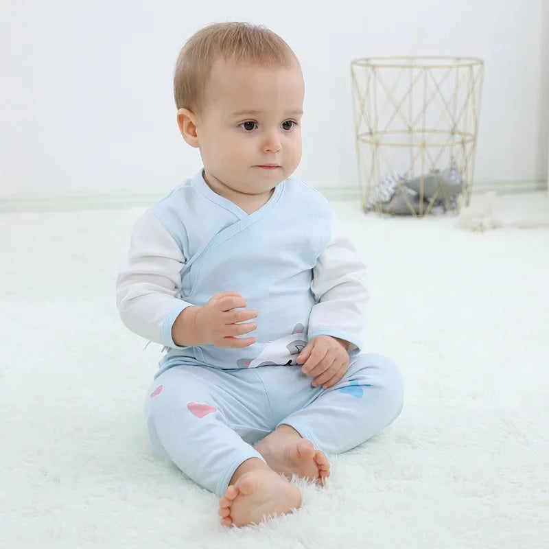 Newborn 18pcs/Set Clothes Soft Cotton Cartoon Clothing Set Spring Autumn Baby Boys Girls New Born Hat Bib Suits 0-6Months Babies