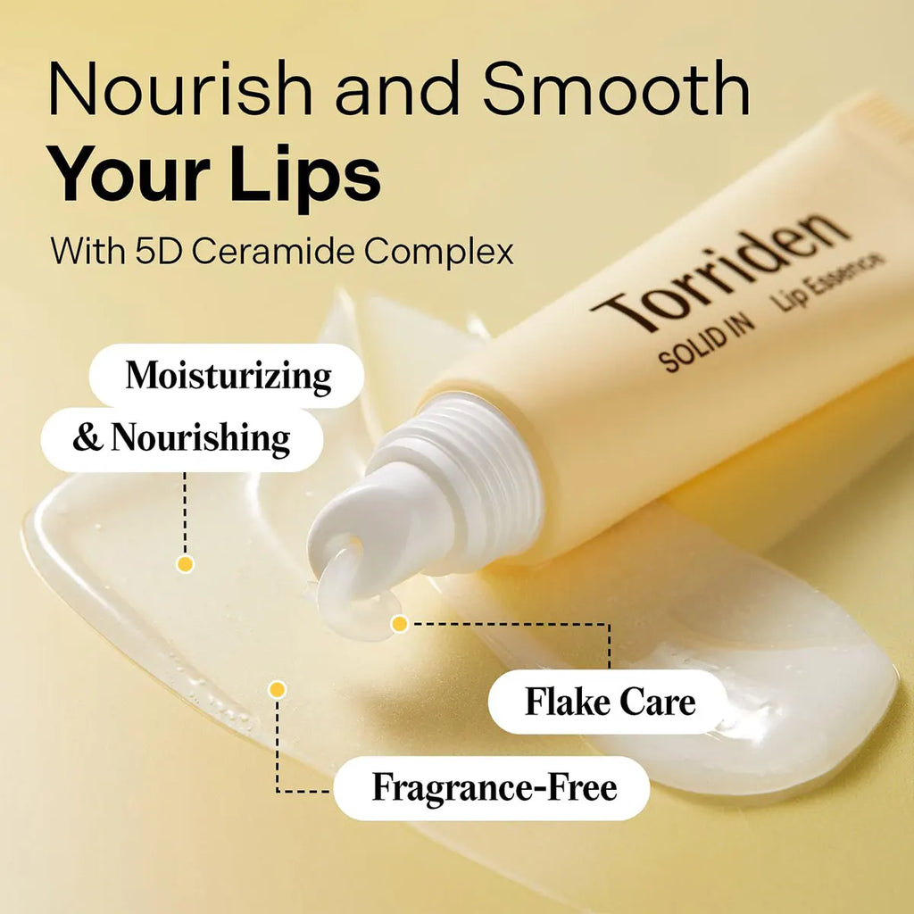Torriden Ceramide Lip Essence 11ml,Smooth Balm Texture,Deep Moisturizing&Repair,Gentle,Reduces Lip Lines,K-Beauty,Korean Makeup
