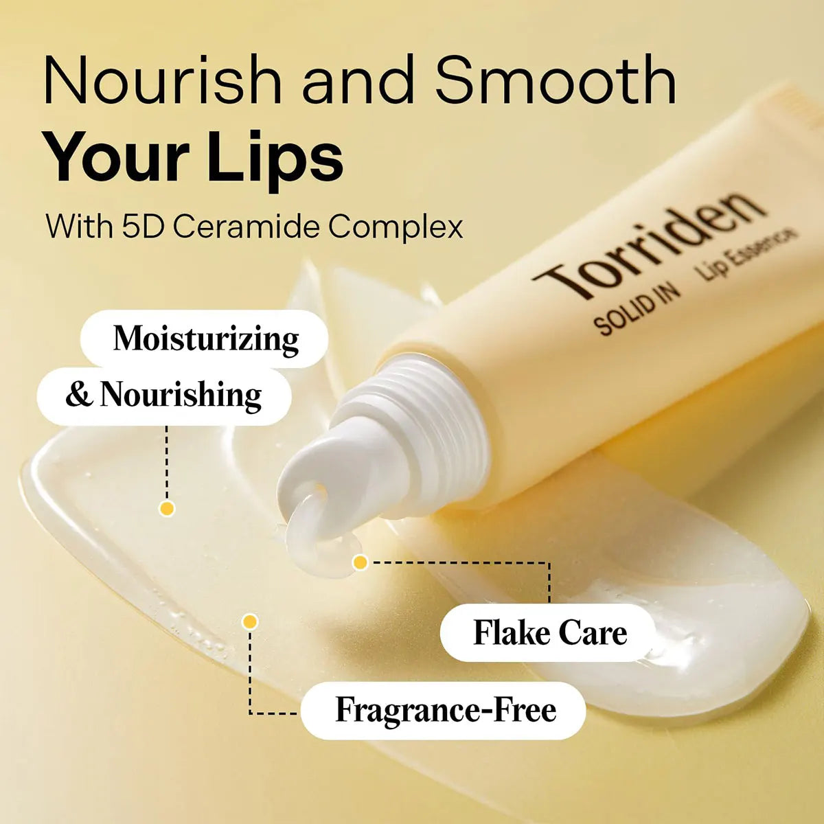 Torriden Ceramide Lip Essence 11ml,Smooth Balm Texture,Deep Moisturizing&Repair,Gentle,Reduces Lip Lines,K-Beauty,Korean Makeup