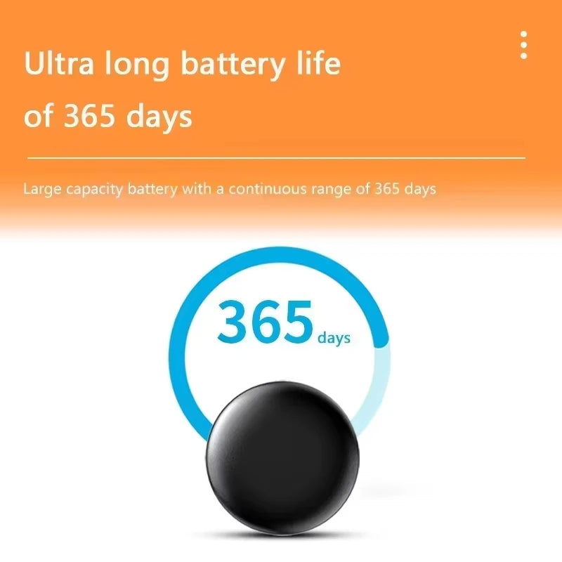 Lenovo New Bluetooth Smart GPS Tracker Anti-Lost Reminder Device Elderly Kid Bags Finder Air Tag Apple Android Tracking Locator