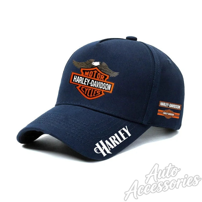 For Harley Davidson PA1250 Fashion Motorcycle Print Baseball Hat Summer Outdoor Sport Casual Hat Adjustable Racing Sunscreen Hat