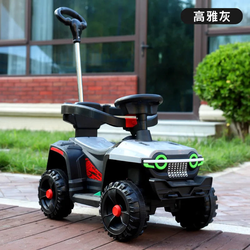 Remote Control 1-6-Year-Old Children's Electric Four-Wheel Motorcycle Off-Road Vehicle Can Accommodate Passengers