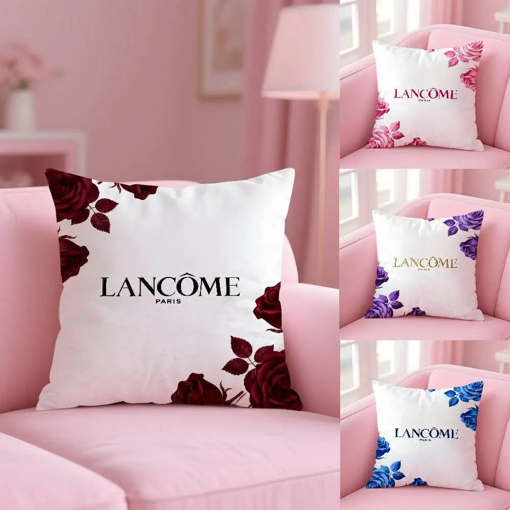Lancome Cosmetic Pillow Case Pattern Printed Pillowcase For Living Room Sofa Cushion Cover & Bedroom Decor