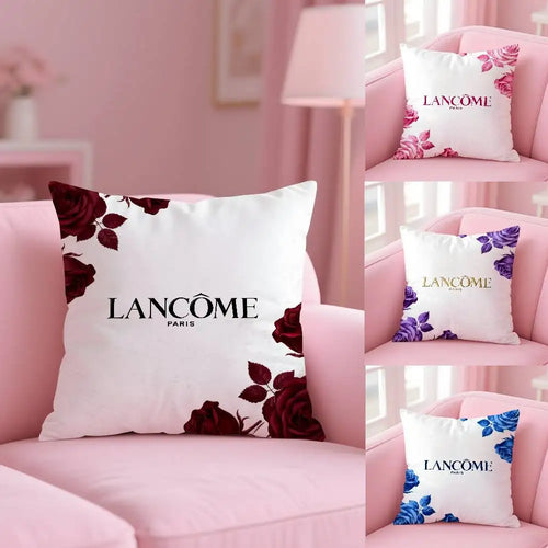 Lancome Cosmetic Pillow Case Pattern Printed Pillowcase For Living Room Sofa Cushion Cover & Bedroom Decor