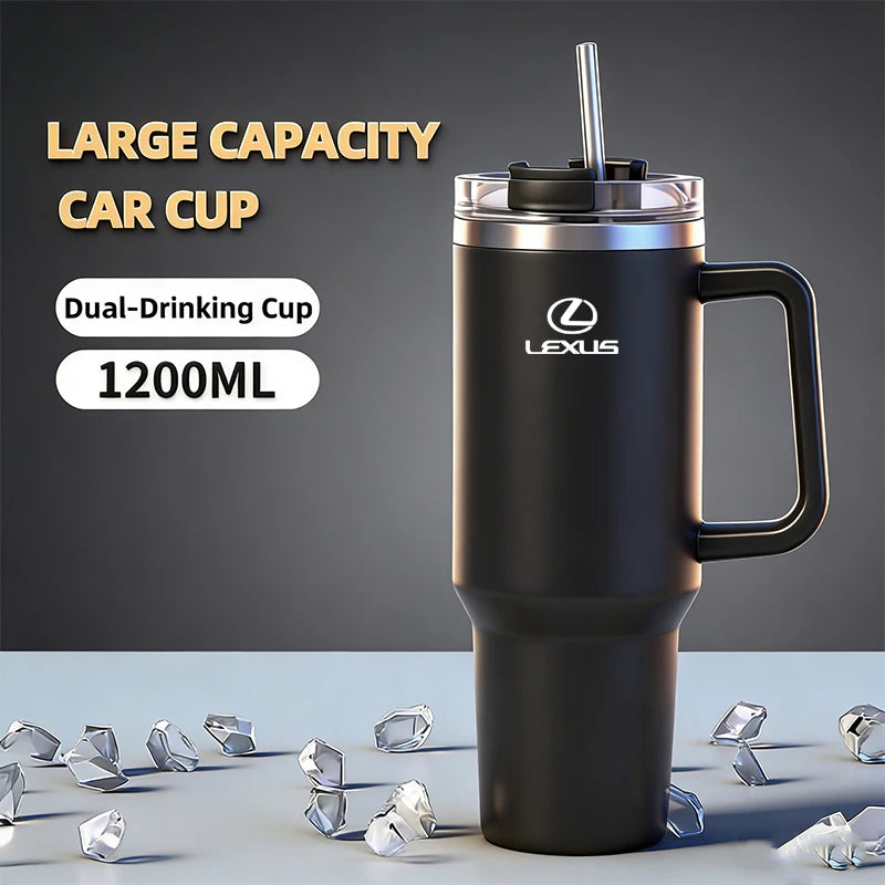 Car Large Capacity Handheld Cup Stainless Steel Insulated Cup Coffee Insulated Cup Suitable For Lexus F SPORT ES RX NX LS UX LBX