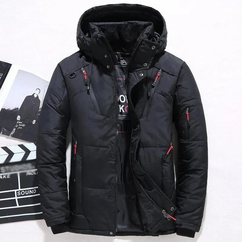 Winter Jacket Men Casual Down Warm Hooded Coats Mens Fashion Outwear Windbreaker Thicken Parkas Casaco Masculino Brand Clothing