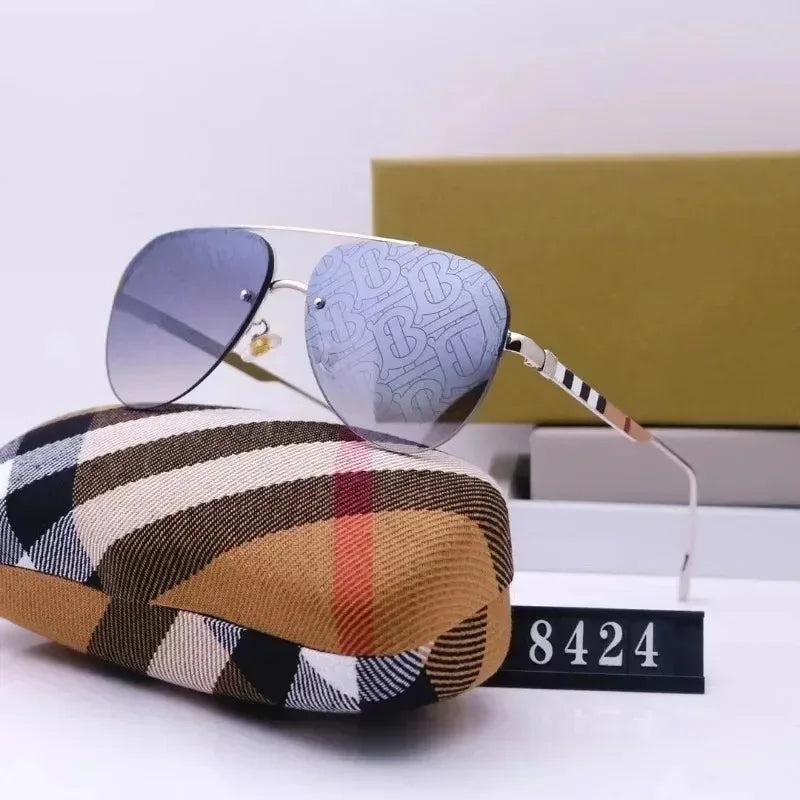 New European and American large frame sunglasses for men and women, classic and fashionable glasses