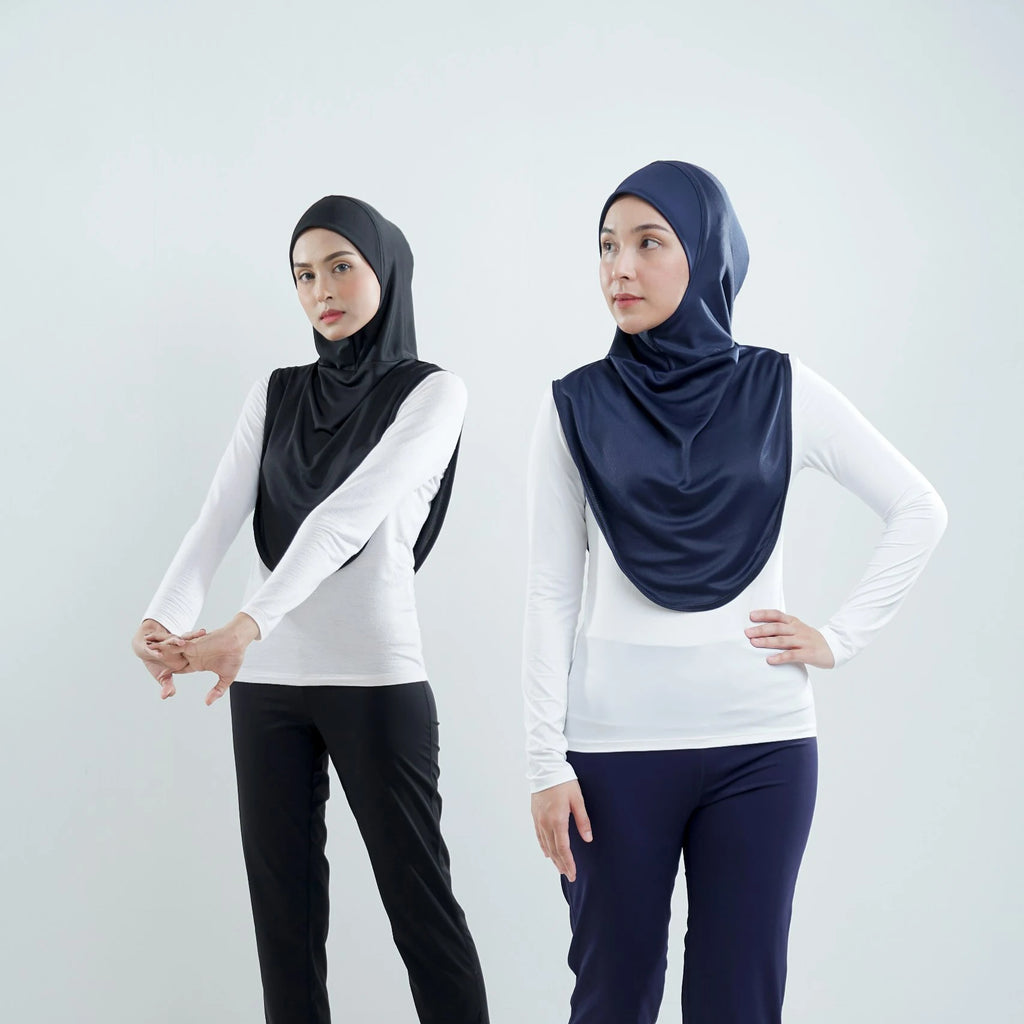 Muslim Quick-dry Sports Instant Hijabs Modest Sports Wear Undercap Jersey Hijabs Ready to Wear Scarf