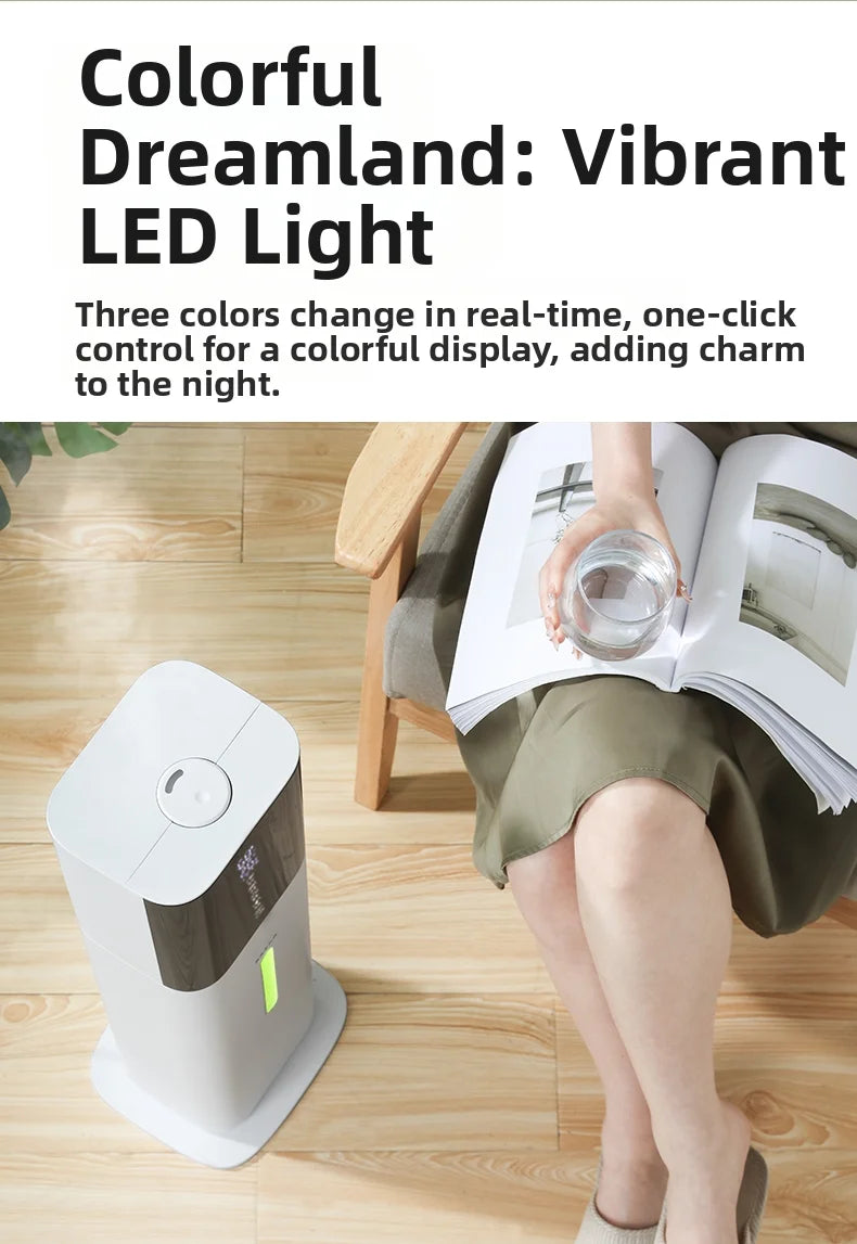 7L Floor Standing Humidifier with Remote Control Baby Room Humidifier Ultra Quiet Quiet Floor Humidifier For Living Room
