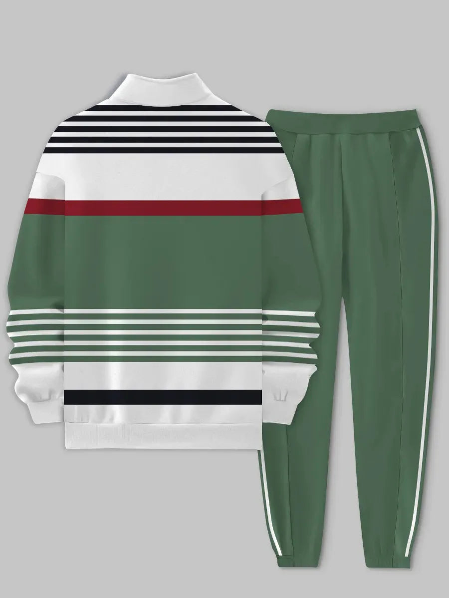 Men's Hoodie Sweatshirt 3D Print Casual Sportswear Long Sleeve Loose Fit Spring Autumn Set with Pants Polyester Fabric