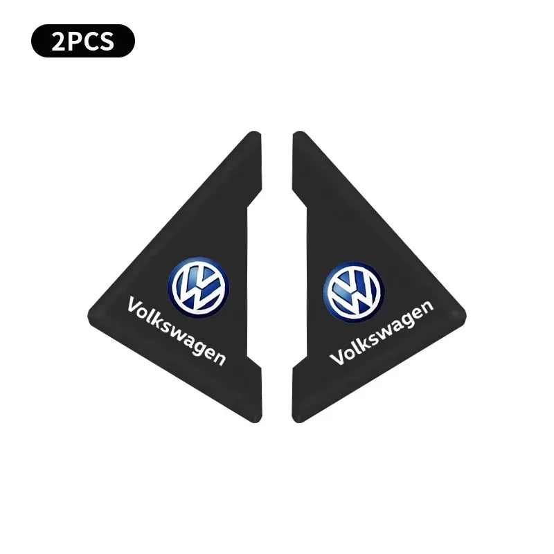 2Pcs Car Door Corner Cover Bumper Anti-scratch Protector For Volkswagen TSI TDI R32 MK4 GTI Golf Polo Tiguan Passat Jetta Touran