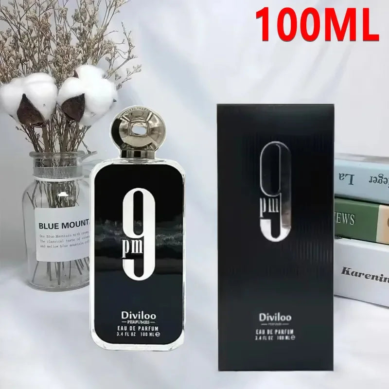 New 100ml/ 3.4oz 9pm 9am Men's Perfume Light Fragrance Fragrance Women's Unisex Parfum Long Lasting Charming Charm Gift