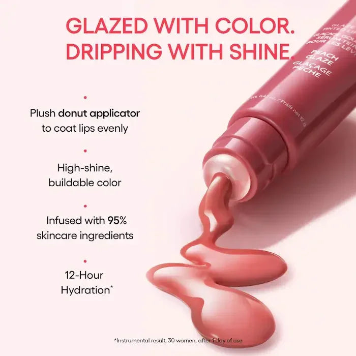 Laneige Lip Glowy Lightweight Hydration Lip Balm Gloss Tint Shea Butter Honey Donut Colored Lipstick Moisturising Lip Oil Care