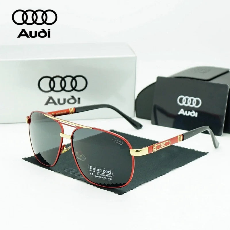 AUDI Luxury Sunglasses High End for Men Women Polarized UV400 Driving Glasses Classic Style Premium Quality Fashion Design 54
