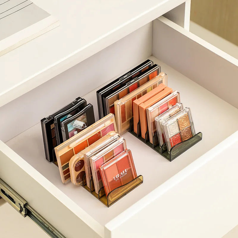 Eyeshadow Palette Organizer Eyepowder Storage Tray Cosmetics Rack Makeup Tools Compartment Holder For Women makeup organizer