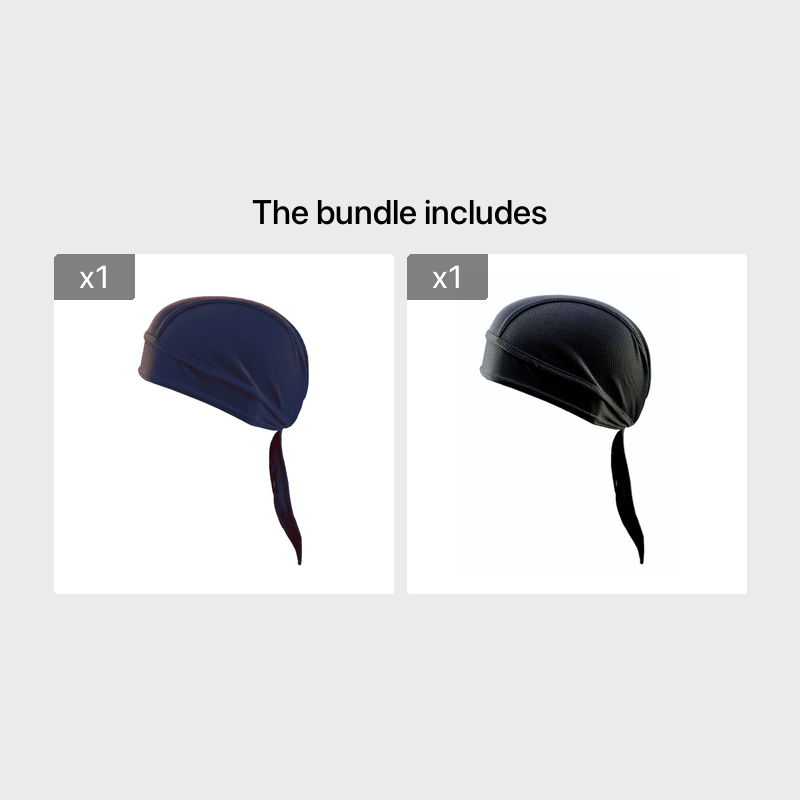 1pc Breathable Mesh Long Tail Head Wrap Cycling Cap Beanie Skull Cap For Men, Ideal Choice For Gifts