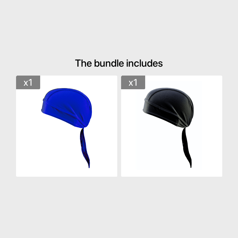 1pc Breathable Mesh Long Tail Head Wrap Cycling Cap Beanie Skull Cap For Men, Ideal Choice For Gifts