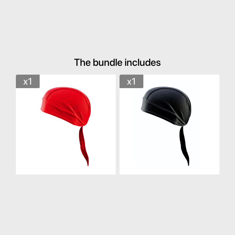 1pc Breathable Mesh Long Tail Head Wrap Cycling Cap Beanie Skull Cap For Men, Ideal Choice For Gifts