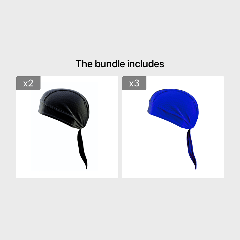 1pc Breathable Mesh Long Tail Head Wrap Cycling Cap Beanie Skull Cap For Men, Ideal Choice For Gifts