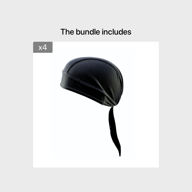 1pc Breathable Mesh Long Tail Head Wrap Cycling Cap Beanie Skull Cap For Men, Ideal Choice For Gifts