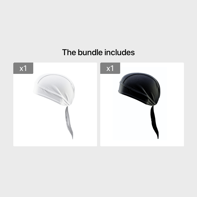 1pc Breathable Mesh Long Tail Head Wrap Cycling Cap Beanie Skull Cap For Men, Ideal Choice For Gifts