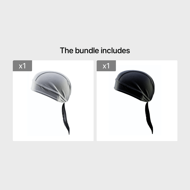 1pc Breathable Mesh Long Tail Head Wrap Cycling Cap Beanie Skull Cap For Men, Ideal Choice For Gifts