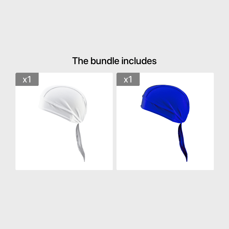 1pc Breathable Mesh Long Tail Head Wrap Cycling Cap Beanie Skull Cap For Men, Ideal Choice For Gifts