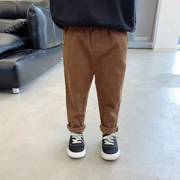 Boys Casual Pants Solid Toddler Kids Clothes Children's Trousers for Boy Pants